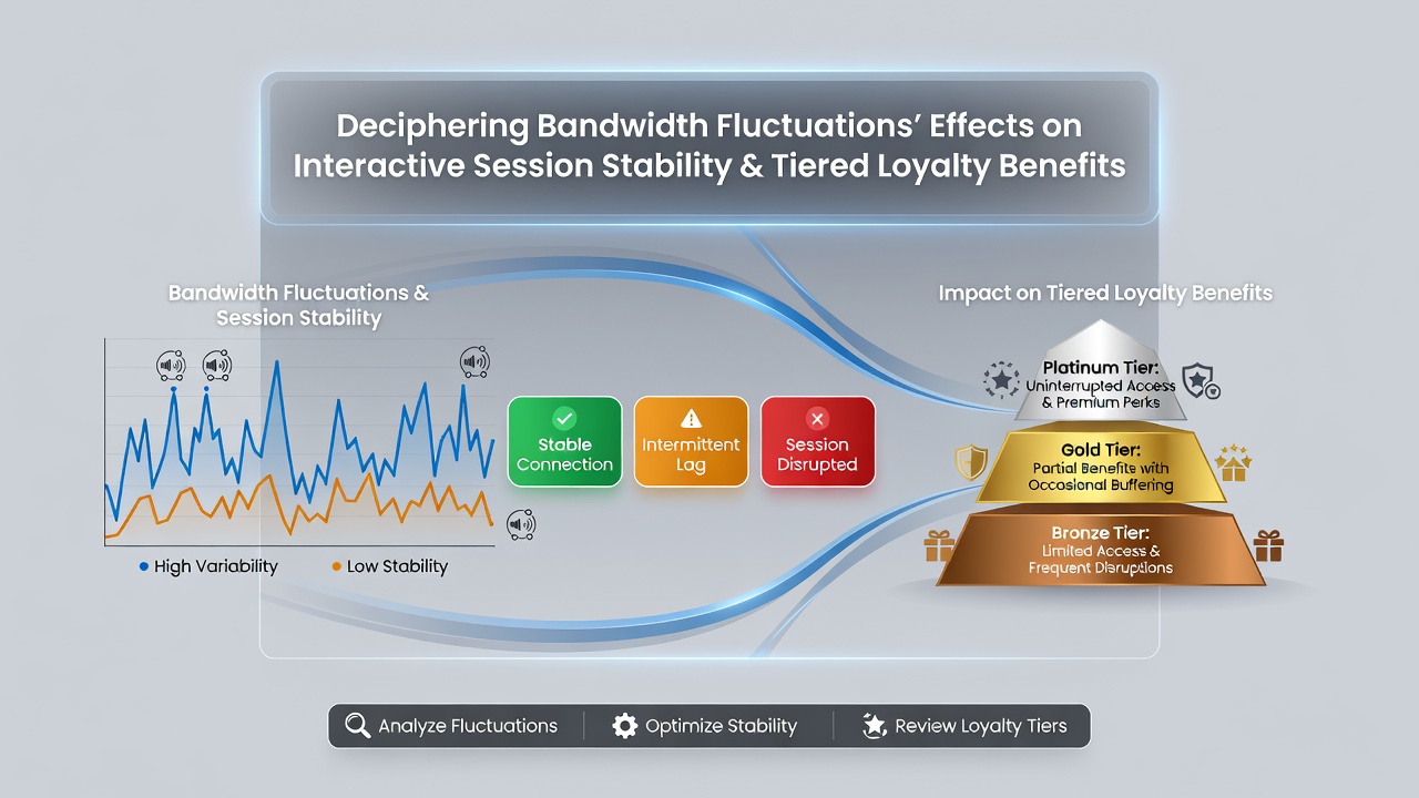 Mobile device displaying loyalty reward tiers with network stability indicators