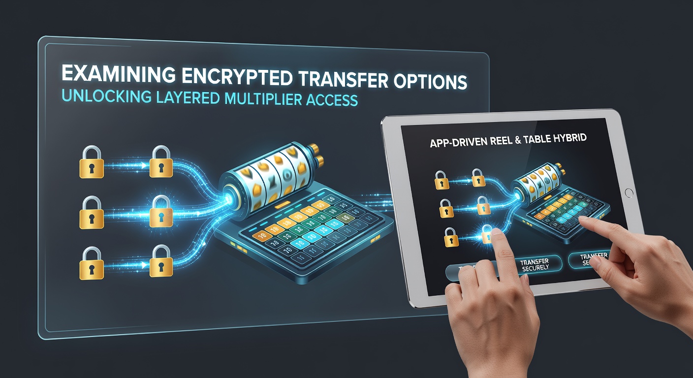 Encrypted transfer interfaces displayed on mobile screens showing reel and table game hybrids with multiplier indicators
