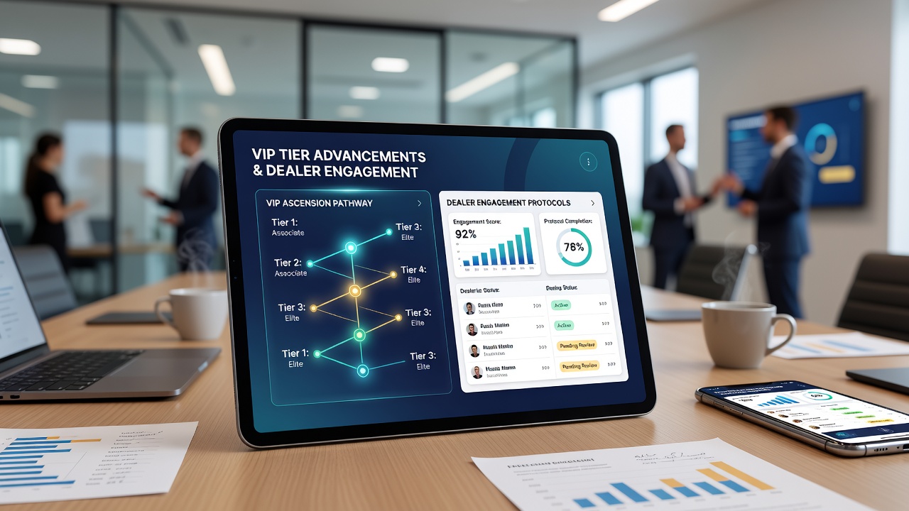 Live dealer mobile screen demonstrating engagement tools and tier status indicators