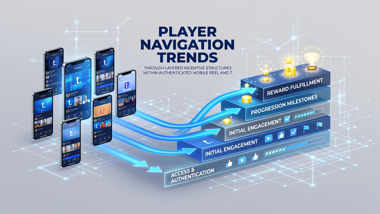 Layered incentive dashboard in authenticated mobile table and reel hybrid environment