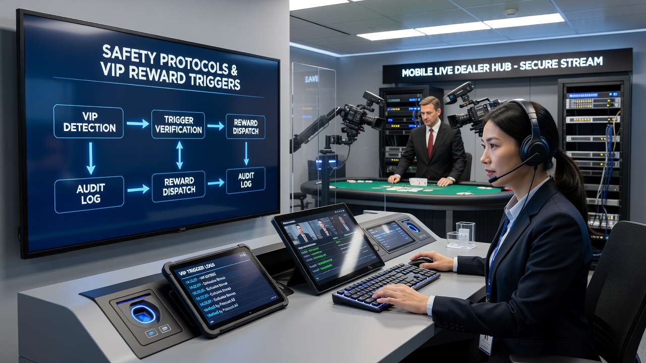 Secure verification dashboard used by operators to approve VIP rewards in live mobile casino environments